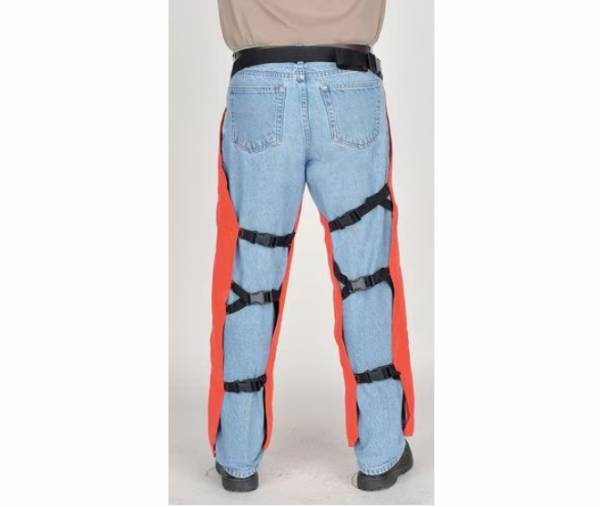 Chainsaw Chaps, Orange, Nylon, , 39 in Length #2